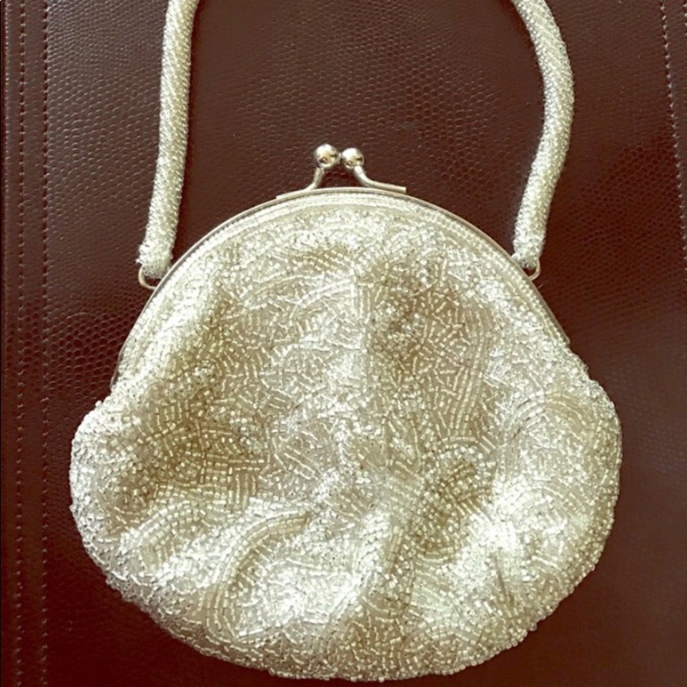 Beaded evening clutch